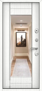 Дверь входная венге / белый  №17 внутренняя - фото