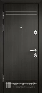 Железная дверь Венге №18 внутренняя - фото