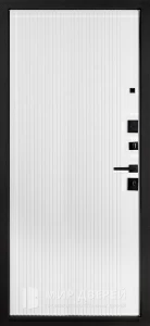 Входная стальная дверь с отделкой белый матовый №77 внутренняя - фото