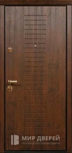 Дверь МДФ на улицу стальная №381 внешняя - фото